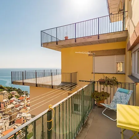 Cinque Terre D'amare Sea View Big For Travel Lovers Apartment Riomaggiore
